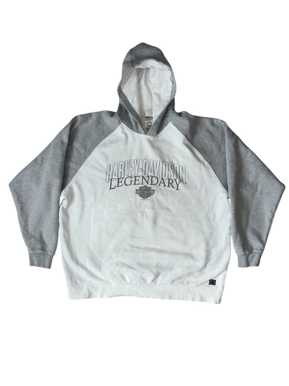 Vintage 2007 Harley-Davidson San Diego Hoodie XL - Grey/White